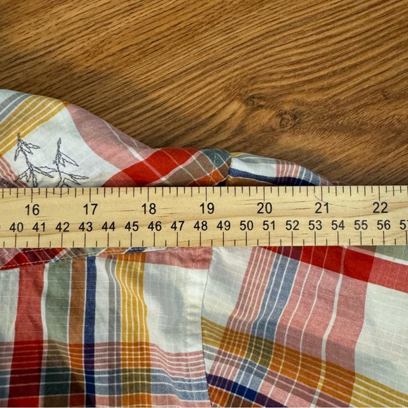 Patagonia Mens Shirt Red ORGANIC Cotton Button Up Outdoor Hiking Plaid - L - Picture 14 of 14